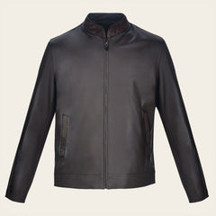 Chamarra en piel genuina de pitón Chamarras 