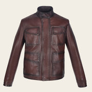 Chamarra para caballero en piel de ovino Chamarras 