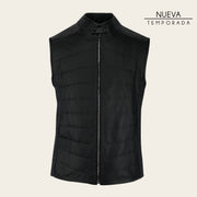 Chaleco en piel genuina de mantarraya para caballero