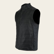 Chaleco en piel genuina de mantarraya para caballero