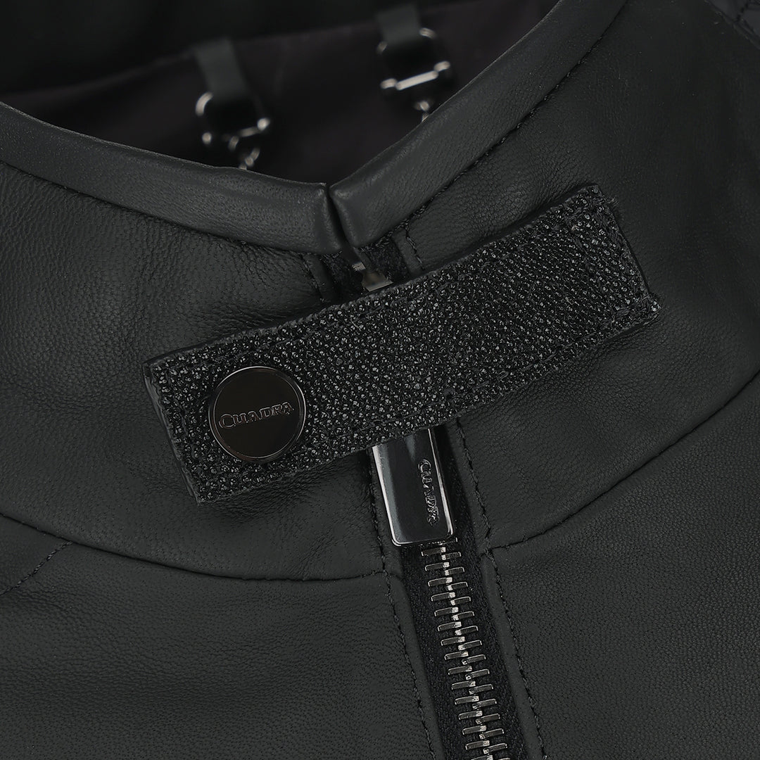 Chaleco en piel genuina de mantarraya para caballero