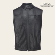 Chaleco en piel genuina de ovino para caballero Chalecos 