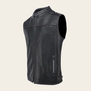 Chaleco en piel genuina de ovino para caballero Chalecos 