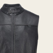 Chaleco en piel genuina de ovino para caballero Chalecos 