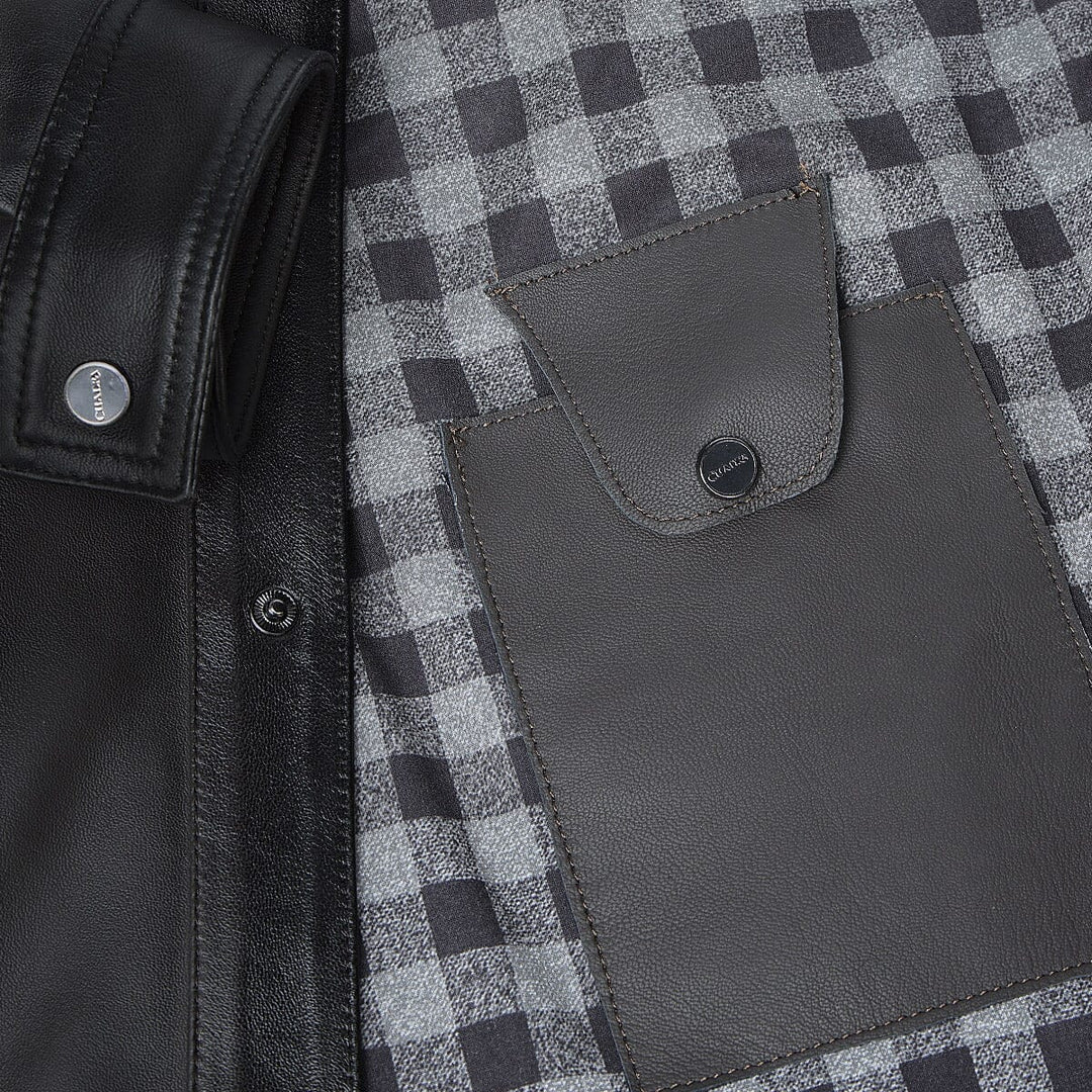 Chamarra en piel de ovino para caballero Chamarras 