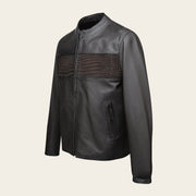 Chamarra en piel genuina de cocodrilo para caballero Chamarras 