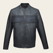 Chamarra en piel genuina de cocodrilo para caballero Chamarras 