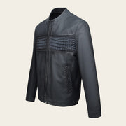 Chamarra en piel genuina de cocodrilo para caballero Chamarras 