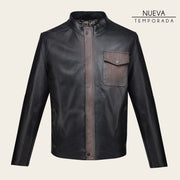 Chamarra en piel genuina de cordero para caballero Chamarras 