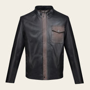 Chamarra en piel genuina de cordero para caballero Chamarras 