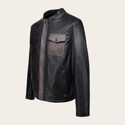 Chamarra en piel genuina de cordero para caballero Chamarras 