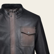 Chamarra en piel genuina de cordero para caballero Chamarras 