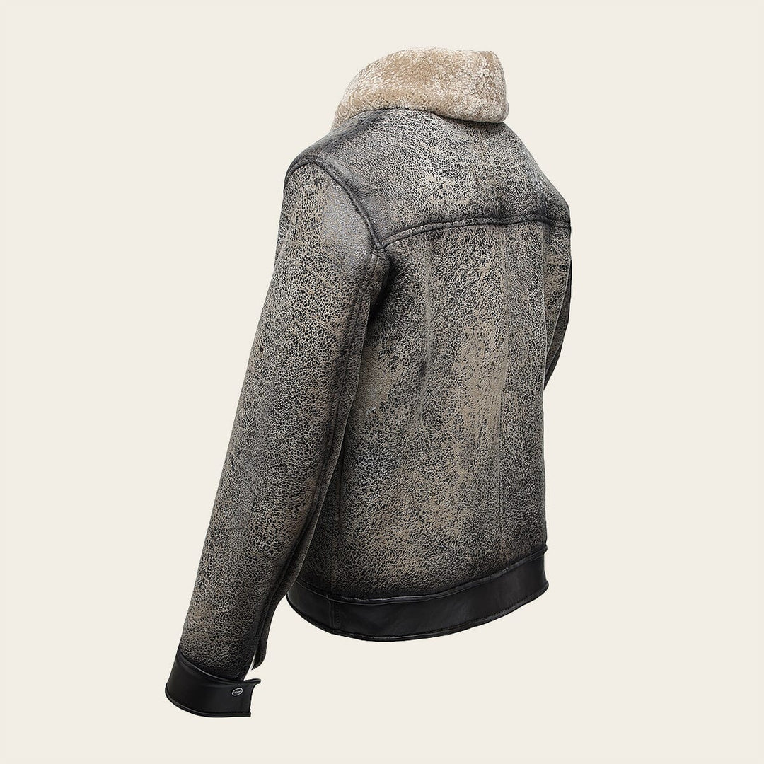 Chamarra en piel genuina de ovino para caballero Chamarras 