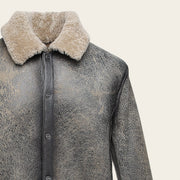 Chamarra en piel genuina de ovino para caballero Chamarras 