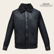 Chamarra en piel genuina de ovino para caballero Chamarras 