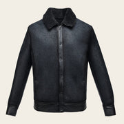 Chamarra en piel genuina de ovino para caballero Chamarras 