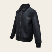 Chamarra en piel genuina de ovino para caballero Chamarras 