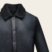 Chamarra en piel genuina de ovino para caballero Chamarras 