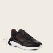 Tenis en piel genuina de moreleti para caballero Tenis 