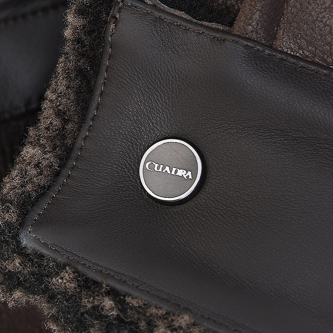 Chamarra en piel genuina de ovino con pelo para caballero Chamarras 