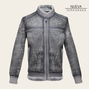 Chamarra en piel genuina de ovino con pelo para caballero Chamarras 