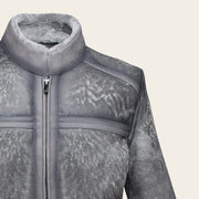 Chamarra en piel genuina de ovino con pelo para caballero Chamarras 