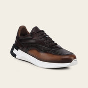 Tenis en piel genuina de venado para caballero Tenis 