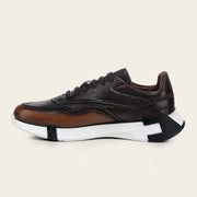 Tenis en piel genuina de venado para caballero Tenis 