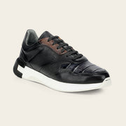 Tenis en piel genuina de caimán para caballero