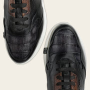 Tenis en piel genuina de caimán para caballero