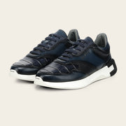 Tenis en piel genuina de caimán para caballero