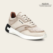 Tenis en piel genuina de nilóticus para caballero