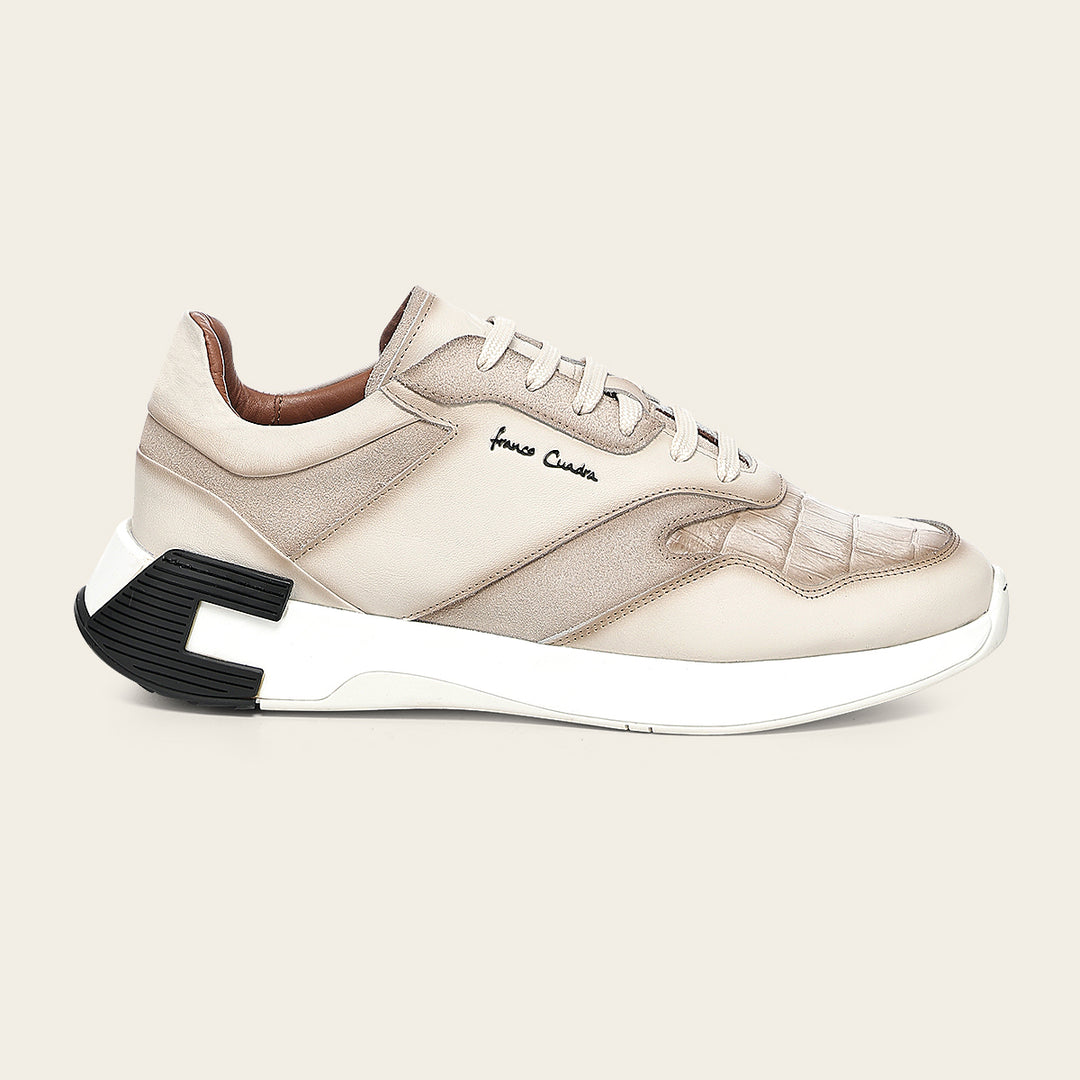 Tenis en piel genuina de nilóticus para caballero