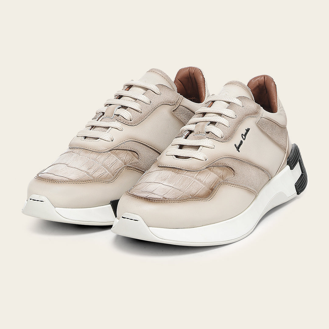 Tenis en piel genuina de nilóticus para caballero