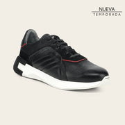 Tenis en piel genuina de venado para caballero