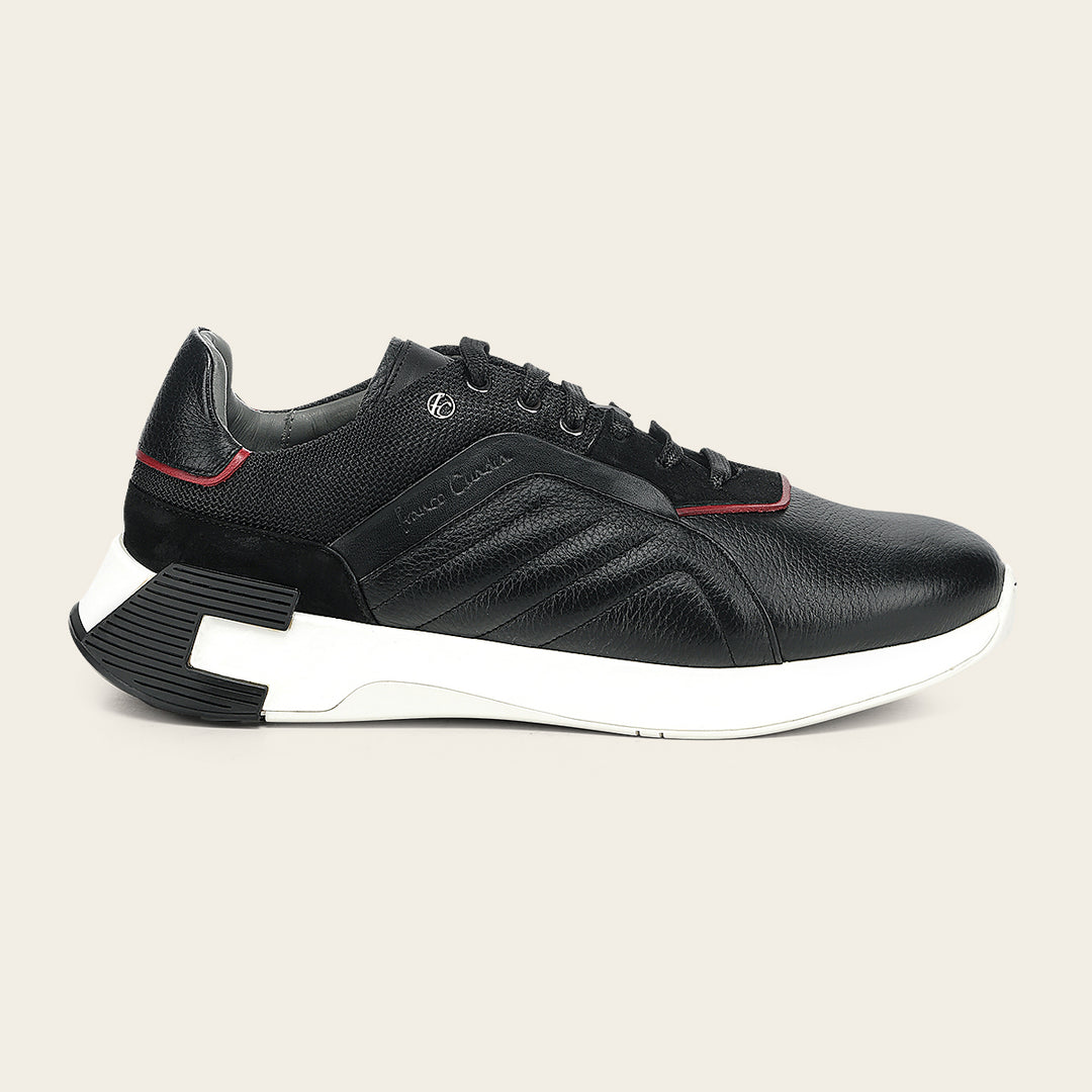 Tenis en piel genuina de venado para caballero