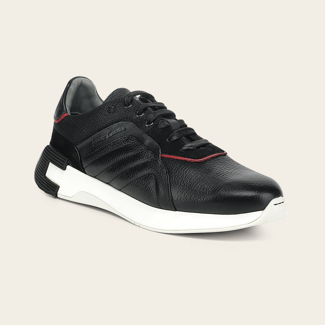 Tenis en piel genuina de venado para caballero