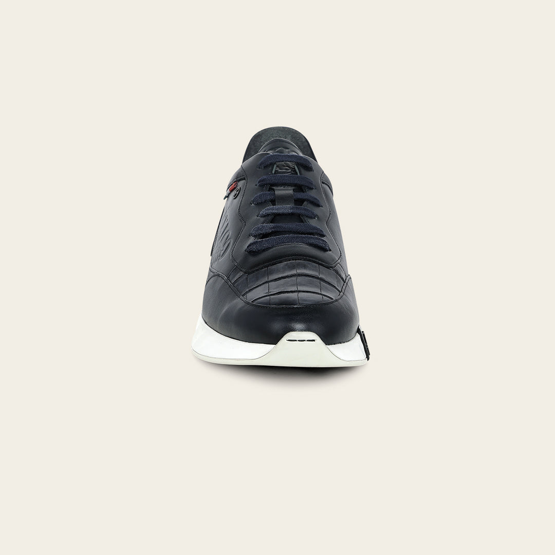 Tenis en piel genuina de alligator  para caballero  edición limitada 2026