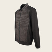 Chamarra en piel genuina de cocodrilo para caballero Chamarras 