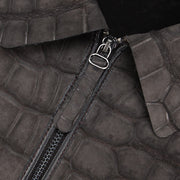 Chamarra en piel genuina de cocodrilo para caballero Chamarras 