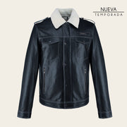 Chamarra en piel genuina de cordero para caballero Chamarras 