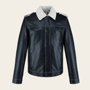 Chamarra en piel genuina de cordero para caballero Chamarras 