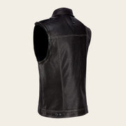 Chaleco en piel genuina de ovino para caballero Chamarras 