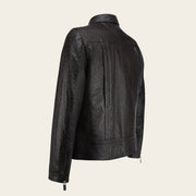 Chamarra Full exotic en piel genuina de avestruz para caballero Chamarras 