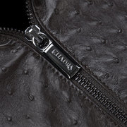 Chamarra Full exotic en piel genuina de avestruz para caballero Chamarras 