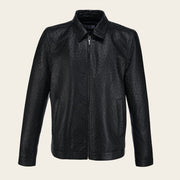 Chamarra Full exotic en piel genuina de avestruz para caballero Chamarras 