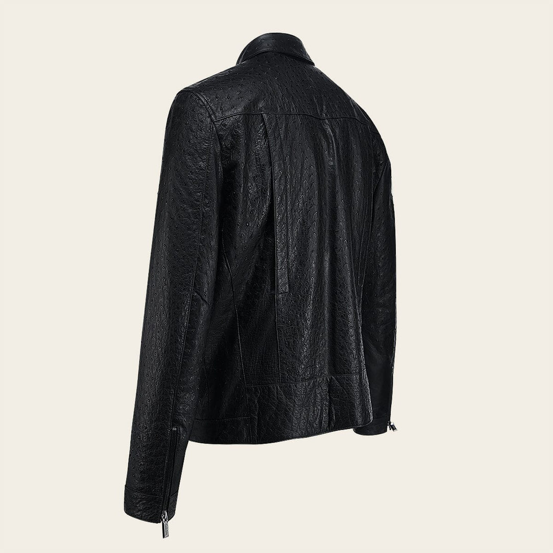 Chamarra Full exotic en piel genuina de avestruz para caballero Chamarras 