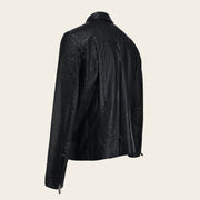 Chamarra Full exotic en piel genuina de avestruz para caballero Chamarras 