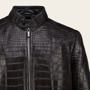 Chamarra Full Exotic en piel genuina de cocodrilo Chamarras 