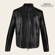 Chamarra Full Exotic en piel genuina de cocodrilo Chamarras 